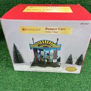Crosslight Holiday Village Rudolph's Bumper Cars Prelit Village Building